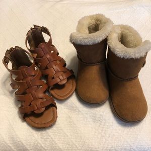 Toddler girl sandals/boots - Size 7